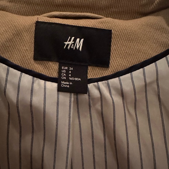 H&M lightweight Double breasted Pea coat - Picture 6 of 7